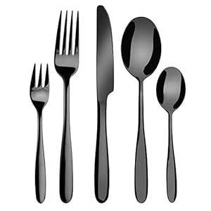 Velaze Bestekset, eersteklas bestek van roestvrij staal, inclusief eetlepels, dinervorken, dinermessen, taartvorken en…