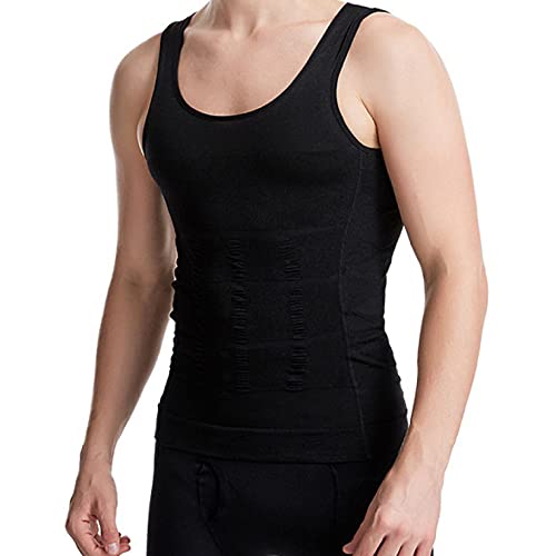 Camisa de alta compresión masculina chaleco moldeador con control de b 2