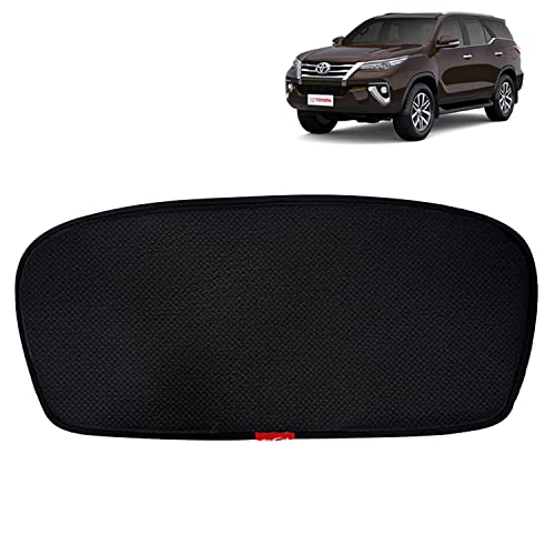 Image of KINGSWAY Accessories Non Magnetic Fix Type Car Sunshades Only Compatible with Toyota Fortuner (Year 2017 to 2020 All Model), Rear Windshield Premium Car Dicky Sun Shade, Pack of 1 Pcs