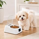 Open Lid Pet Feeder, Automatic Cat Feeder with Infrared...