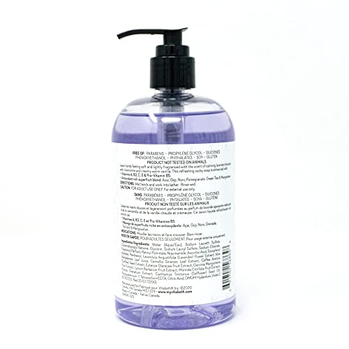 Vitabath Lavender Chamomile Hand Soap Cleansing Moisturizing Wash For Hands With Nourishing Aloe Vitamins & Antioxidants - Cruelty-Free Gluten-Free Paraben-Free - 16 Oz #TOP1
