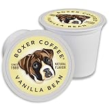 Boxer Coffee Vanilla Naturally Flavored Pods compatible with Keurig K-Cup, 48 count
