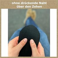 GAWILO Damen Sneaker Socken aus 100% reiner Baumwolle (6 Paar | 10 Paar) | kurze Füßlinge ohne drückende Naht über den Zehen (DE/NL/SE/PL, Numerisch, 39, 42, Regular, Regular, schwarz | 10 Paar) – Ansicht 3