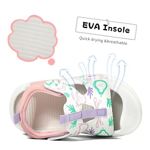 MK MATT KEELY Girls Boys Sandals Toddler Summer Closed Toe Athletic Sandals Kid Adjustable Non-slip Outdoor Sandal Lightweight Beach Shoes2