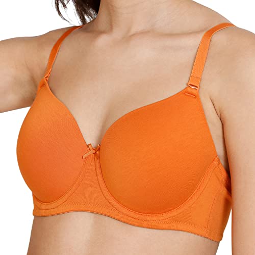 Image of Zivame Women's Cotton Blend Seamless T-Shirt Bra