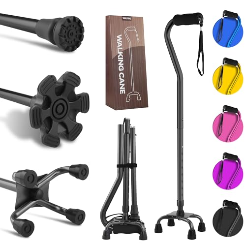 LIXIANG Walking Cane 3 in1 - Adjustable Lightweight Walking Sticks from 29-37 Inches,Balancing...