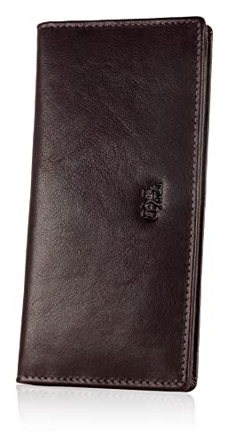 Image of RFID Blocking Mens Genuine leather Bifold Long Wallet