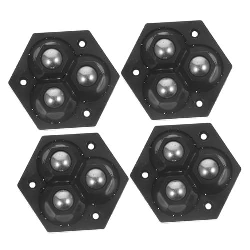 iplusmile 4piezas Ruedas Giratorias Adhesivas De Doble Bola Para Electrodomésticos y Muebles Instalación Sin Perforación De Silenciosas y Resistentes Para De Basura y Pequeños Aparatos