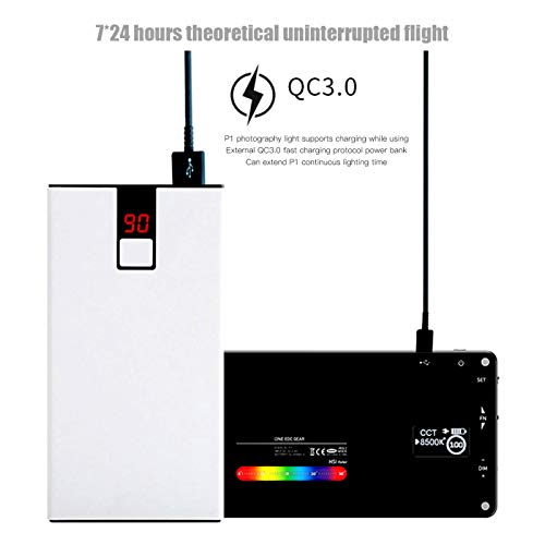 Luz de relleno portátil RGB con control completo de color 12W 3