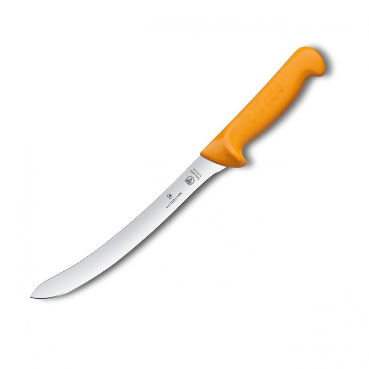 Victorinox Swibo Cuchillo de cocina/para pescado con hoja flexible de 20 cm, filo normal, de color amarillo