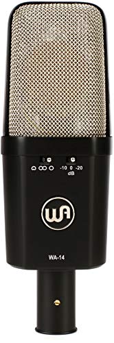 La mejor selección de Jes14w de esta semana. 39 Warm Audio WA-14 Micrófono Condensador de diafragma Grande, Negro con Rejilla Plateada