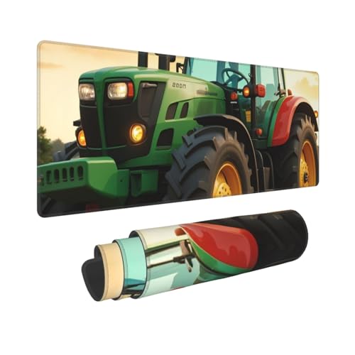 Tapis de souris de jeu XXL avec bords cousus renforcés et base antidérapante tracteur