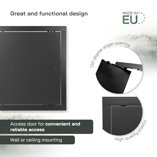 Couvercle de panneau anthracite 30,5 cm résistant pour cloison sèche - 4