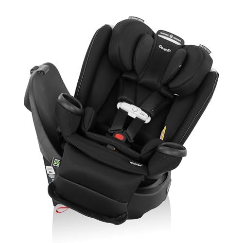 Evenflo Gold Revolve360 Extend All-in-One Rotational Car Seat with SensorSafe - Onyx