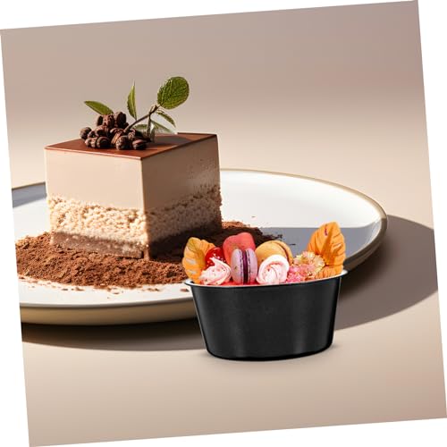 Cabilock 3Pcs Round Cake Pans Non Stick Carbon Steel Muffin Mold for Pudding Egg Tart Cheesecakes Capacity Baking Molds for Kitchen DIY