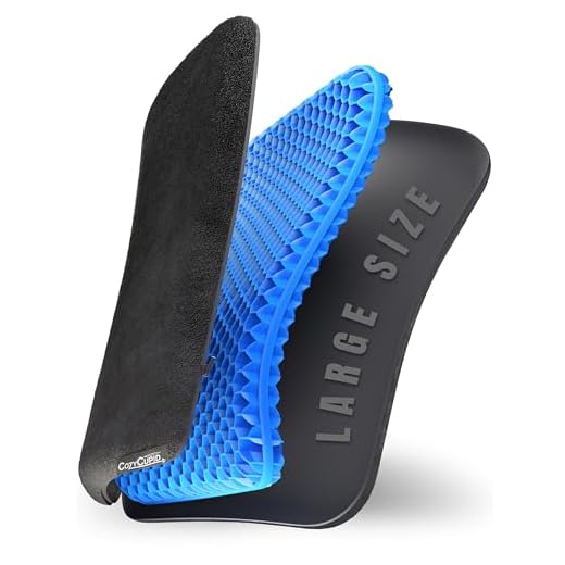Large Gel Seat Cushion for Tailbone Pain Relief - Soft Cozy Plush Cover with Cooling Honeycomb Pad - Pressure Relief for Car, Office, Chair, Home - Comfort and Support while Sitting at a Desk or Floor