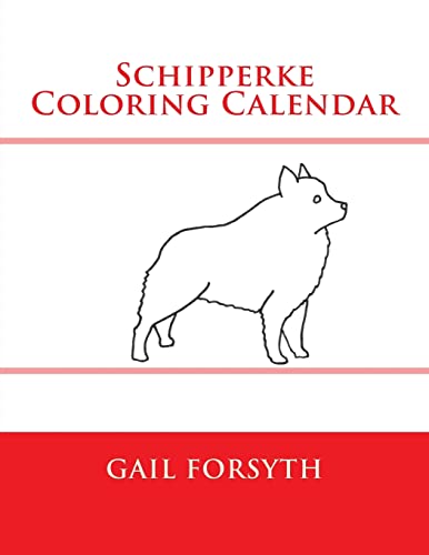 Schipperke Coloring Calendar