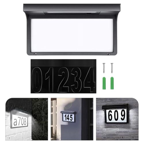 Panneau d'adresse lumineux solaire pour ne plus rater les livraisons la nuit