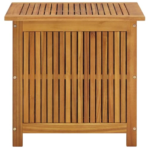 vidaXL Akazienholz Massiv Garten Aufbewahrungsbox Auflagenbox Gartentruhe Kissenbox Gartenbox Kissentruhe Gartentruhe Truhe 60x50x58cm - 4