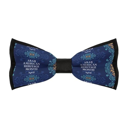 JYYAU Arab American Heritage Month Bow Tie Adjustable Necktie For Men Business Fashion Pre-tied Tie Neckwear Novelty Accessory For Weddings Party Festival