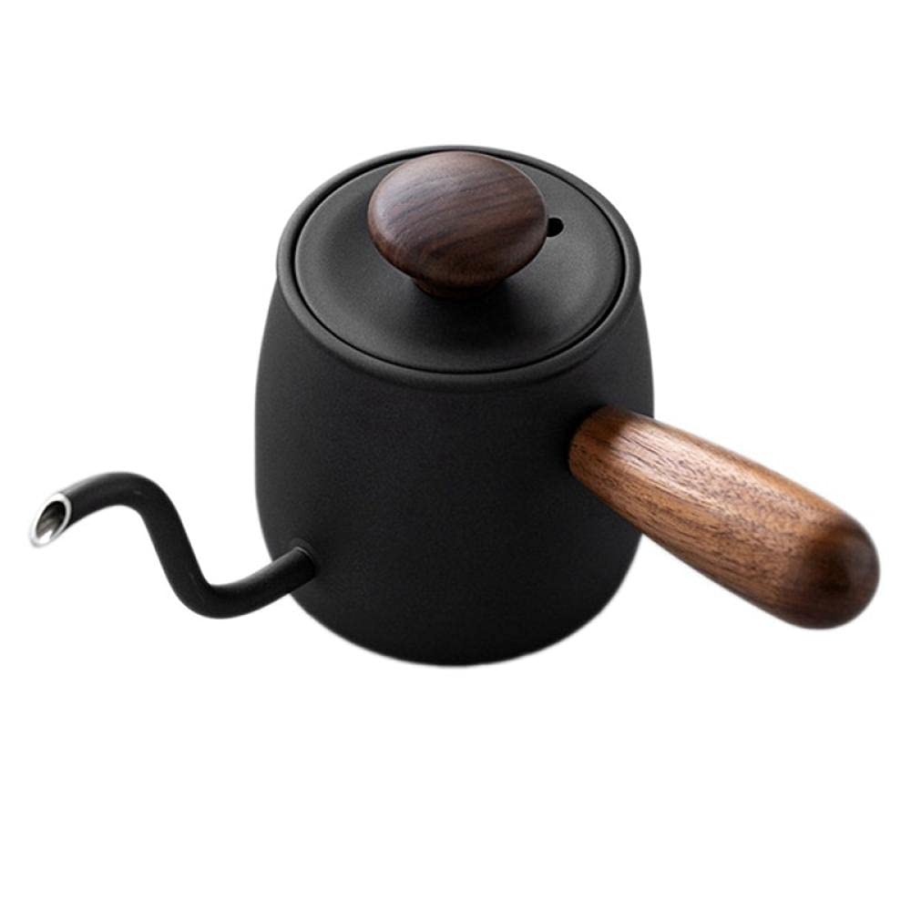 Czajniczek Zaparzacz Do Herbaty Czajniczek Ekspres Do Herbaty Należy Wlać Czajnik Ze Stali Nierdzewnej Długi Wąski Dasek Espresso Herbata V Neck Czajnik Garnek Z 12Z-Czarny