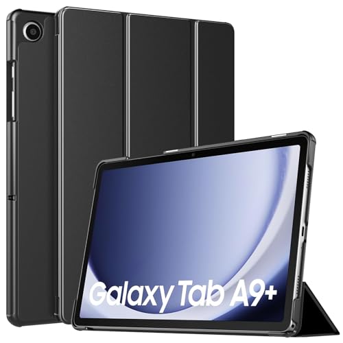 TiMOVO Cover per con Galaxy Tab A9+/A9 Plus 11' 2023 SM-X210/X216/X218, Sottile e Leggero, Cover Protettiva a Guscio Posteriore Rigido, Risveglio Automatico/Sleep, Nero