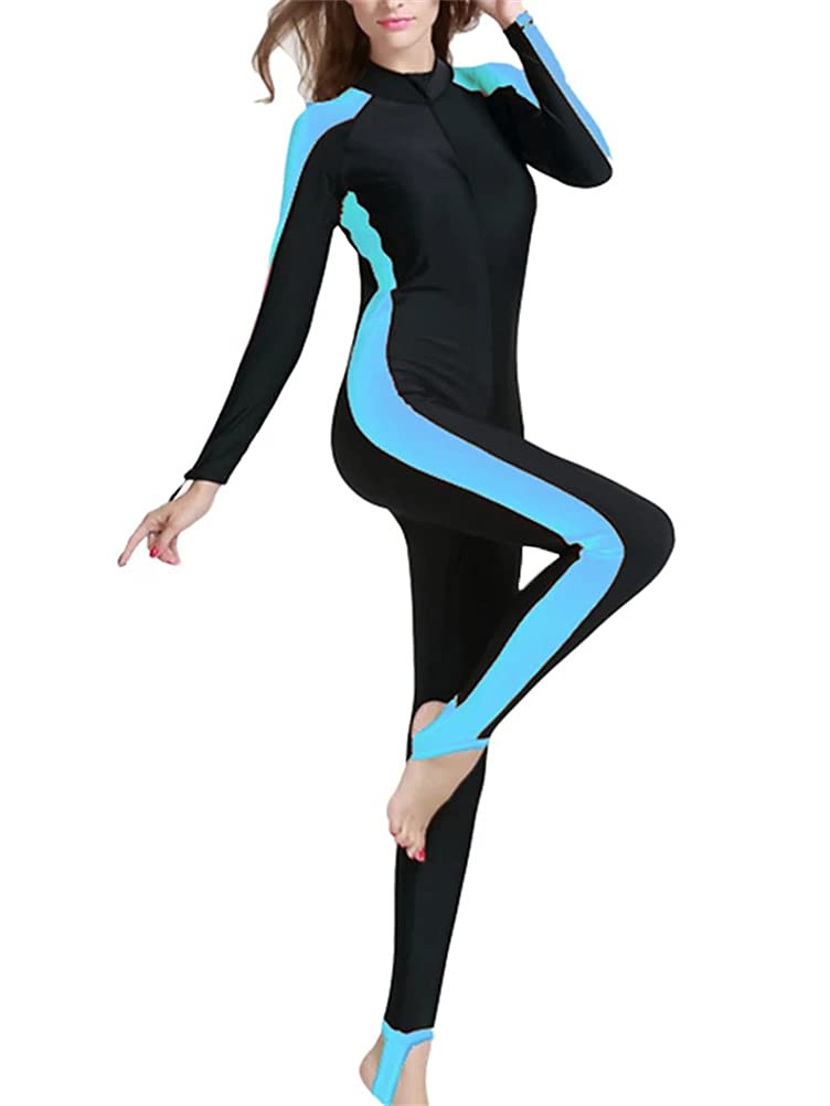 ORANDESIGNE Damen Kurz Neoprenanzug Kurzarm One Piece Frontreißverschluss Schwimmanzug zum Tauchen Schnorcheln Surfen Schwimmen Anzug Badeanzug