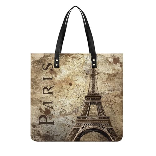 Sac à main vintage Paris pour femmes grand cabas bandoulière chic pour vos voyages et sorties