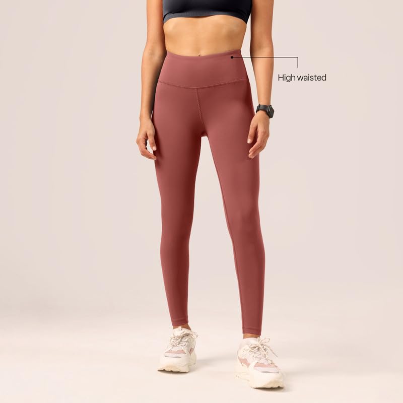 Image of BlissClub The Ultimate Leggings Lite, Ankle Length Tights for Women for Gym, Yoga and Workout with High Waist, Tall (for Women Above 5'5)
