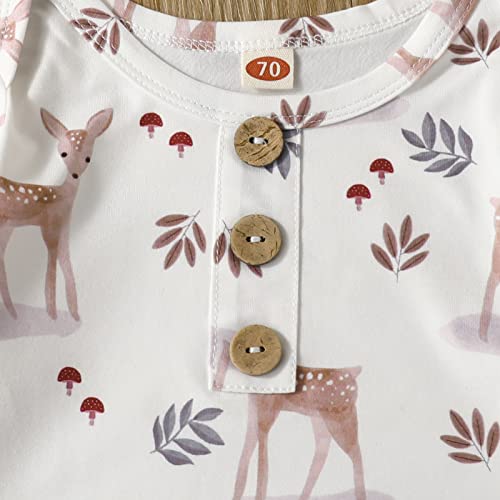 Newborn Knotted Gown Soft Cotton Baby Set Floral Onesie Girls and Boys Sleeper Nightgown4