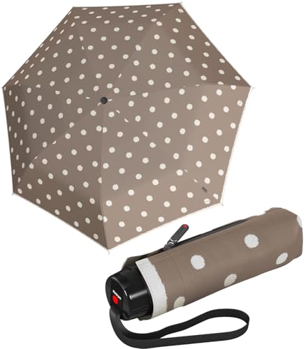 Knirps Super Mini T.020 Small Manual Dot Art - taupe