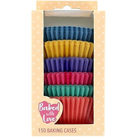Baked with Love Brights Cupcake Cases, 150 Pack Cover