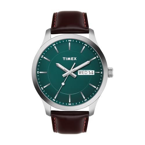 TIMEX Men Green Round Dial Analog Watch - TWEG20800