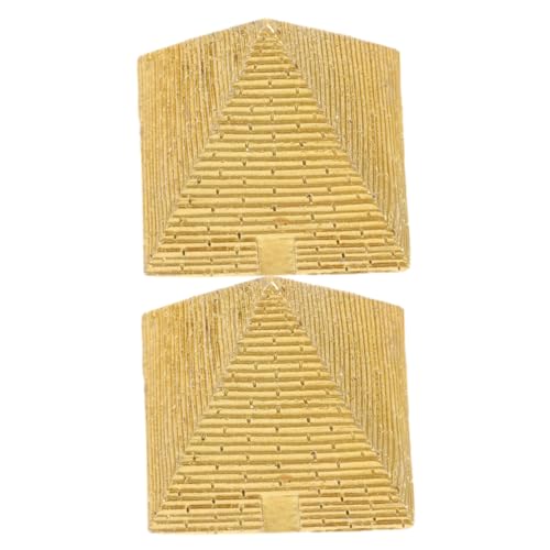 PartyKindom 2stücke Pyramide Deko Aus Harz Für Schreibtisch...