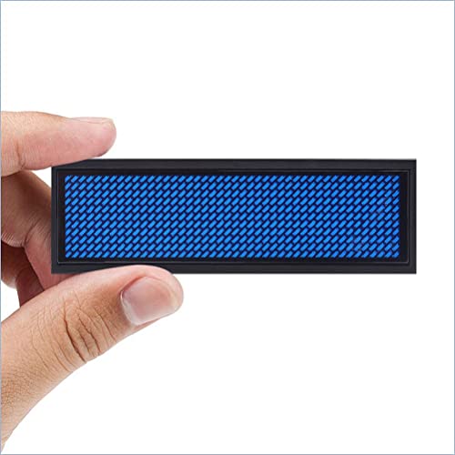 Jopwkuin Panneau LED badge étiquette led 240mAh Panneau d'affichage personnalisé de Grande capacité & 8 Modes Efficace en énergie Programmable LED Display Identifieringsmärken