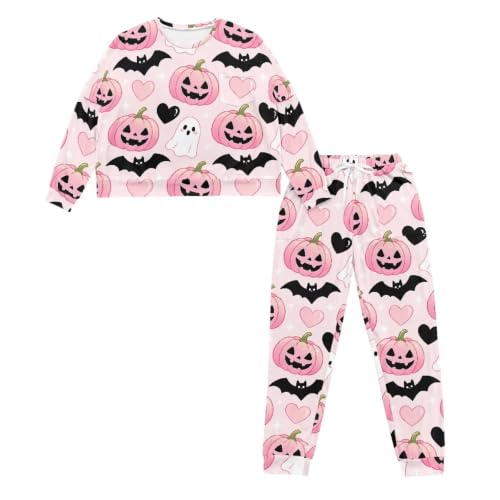 Image of Women's Pajamas Set Soft 2 Piece Loungewear Long Sleeve Pj Set Matching Sleepwear with Pockets for Women Plus Size