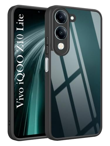 Image of Jkobi Ultra-Hybrid Back Cover Case for Vivo iQOO Z10 Lite (Lifetime Anti Yellow | Anti Scratch | Crystal Clear Shockproof)