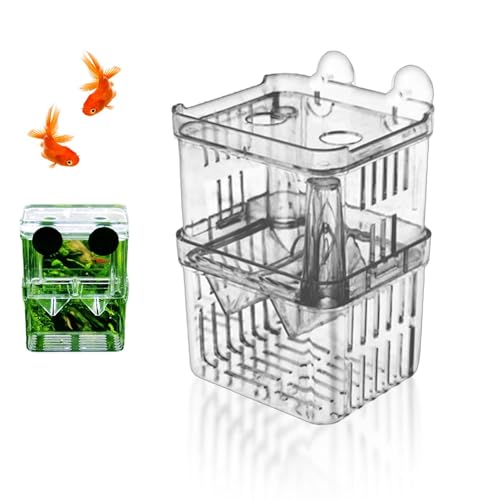 Breeding Box for Fish Tank Aquarium Fish Breeding Box Isolation Divider Hatching Boxes for Baby Fish Shrimp Aggressive Fish Guppy