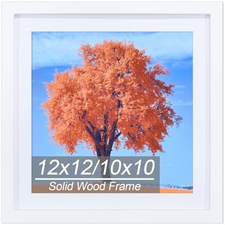 12x12 Picture Frame White, Solid Wood Diamond Art Painting Frames...