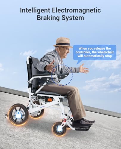 Image of Aotedor Lightweight Electric Wheelchairs,39 lbs Foldable Power Wheelchair