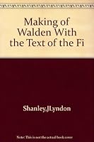 The making of Walden: With the text of the first version (Midway reprints) 0226749568 Book Cover