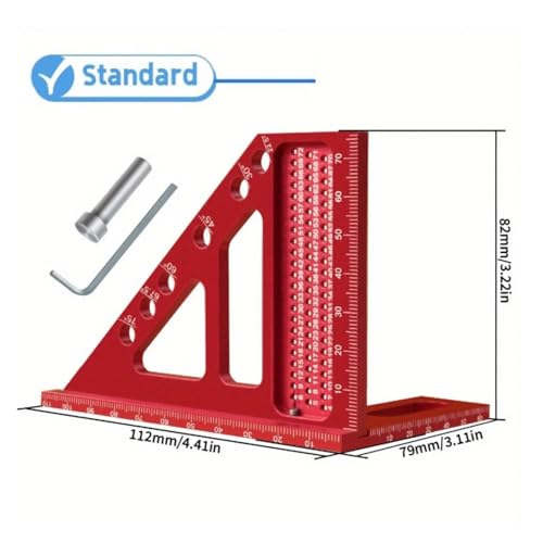 Escuadra Carpintera Multiángulo 3D Extendida 2 en 1 miniatura 4