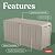 Keter Marvel Plus 71 Gallon Resin Outdoor Storage Box for Patio Furniture Cushions, Throw Pillows, Garden Tools and Pool Floats, Beige