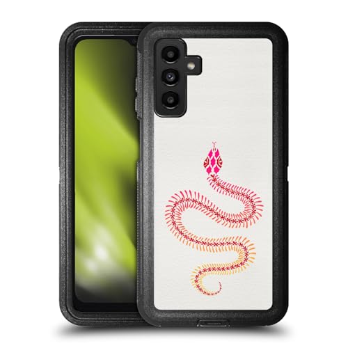 Coque Samsung A13 5G design serpent rose pour protéger votre mobile en voyage
