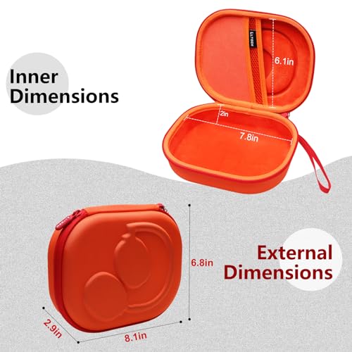 Image of L LTGEM Carry Hard Case For JBL Live 660NC /460NC /650BT Series And JBL Tune 500BT /570BT /510BT Series And Other Types Of Headphones. (Orange)