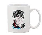 11 oz. Ceramic Mug. Ramsay Bolton Snow Painted White Ceramic Coffee And Tea Mug