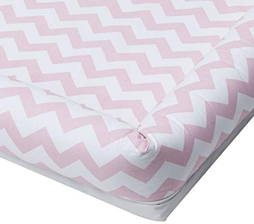 Colchonete Infantil para Bebê e Kids Soho Chevron Rosa, Biramar Baby, Rosa
