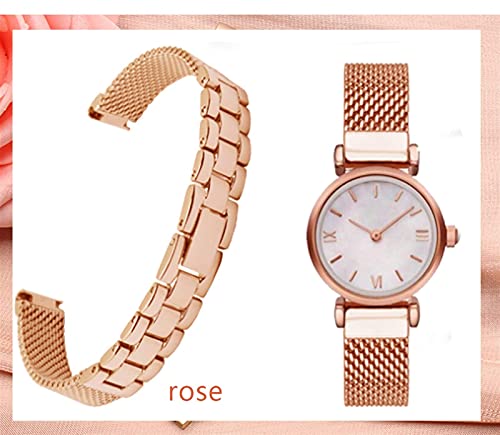 watch strap, stainless steel strap solid metal 10mm suitable for small girl3