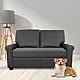 Sofa Sitzkissenbezug, Sofa Sitzkissenbezug Stretch, Elastischer Kissenbezüge, Husse Überzug Bezug Für Sofa Sitzkissen, rutschfest Stoff Tartan (Dunkelgrau,2-Sitzer)