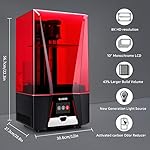 ELEGOO-Saturn-2-8K-3D-Printer-MSLA-UV-Resin-Printer-with-10-inch-Monochrome-LCD-Air-Purifier-and-Screen-Protector-219x123x250mm-Larger-Printing-Size
